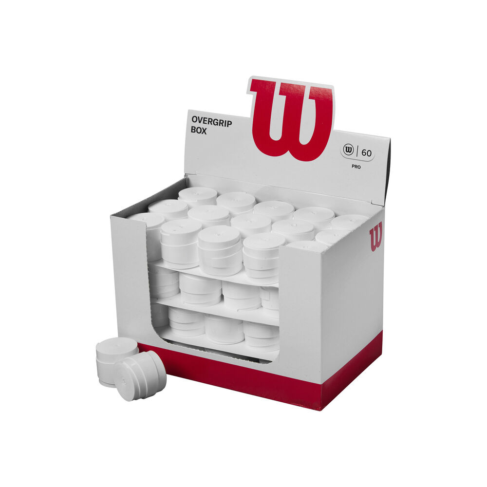 Caja Wilson Feel Pro Liso Blanco 60 Overgrips