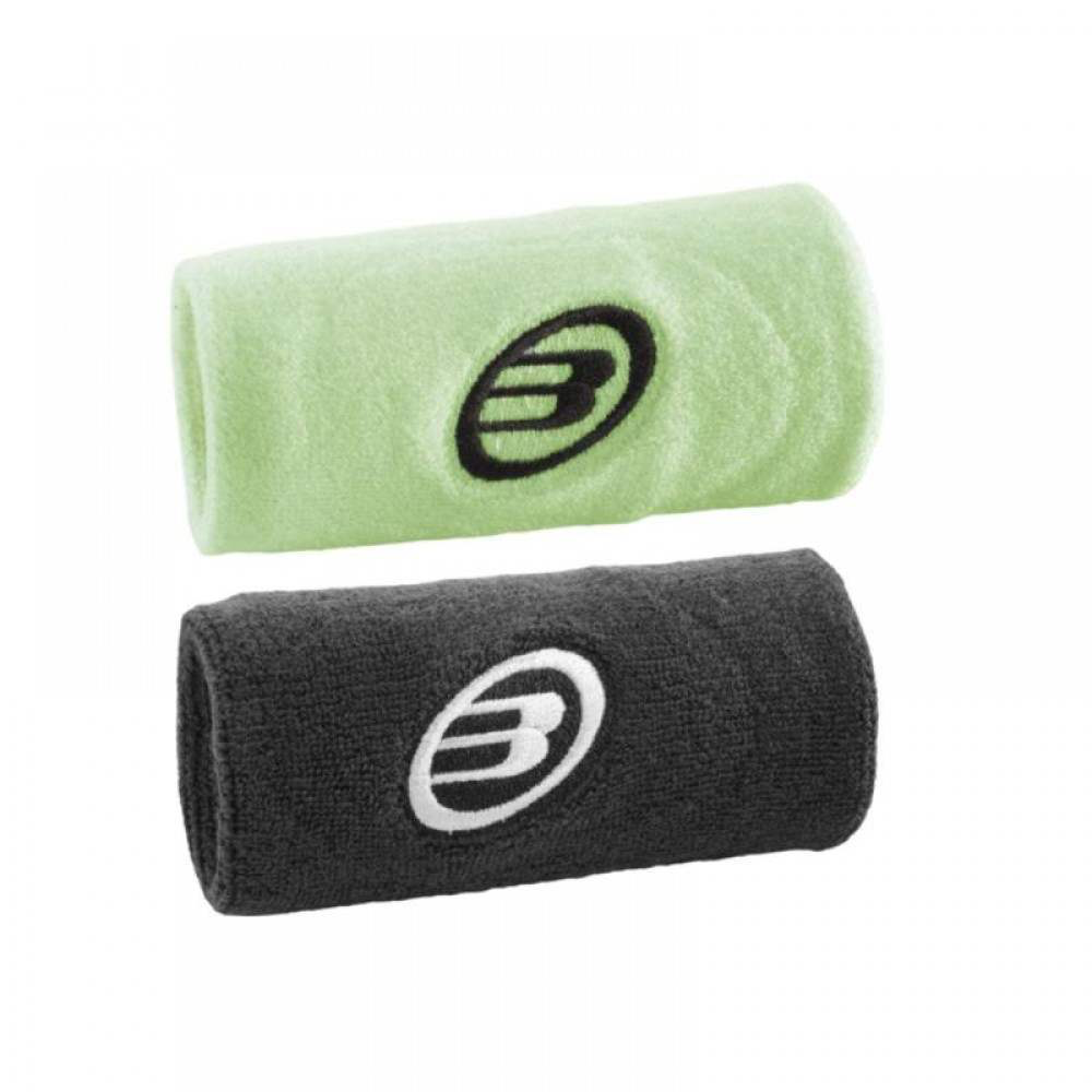 Muñequera Bullpadel BPMU243 Negro Amarillo