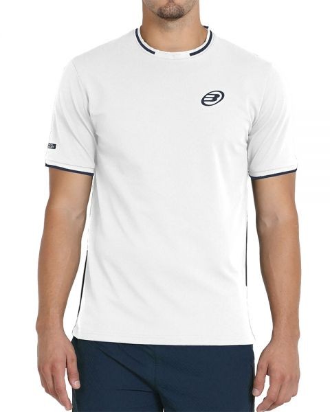 ROPA DE PADEL HOMBRE Camiseta Bullpadel Louren 25v 012 Blanco